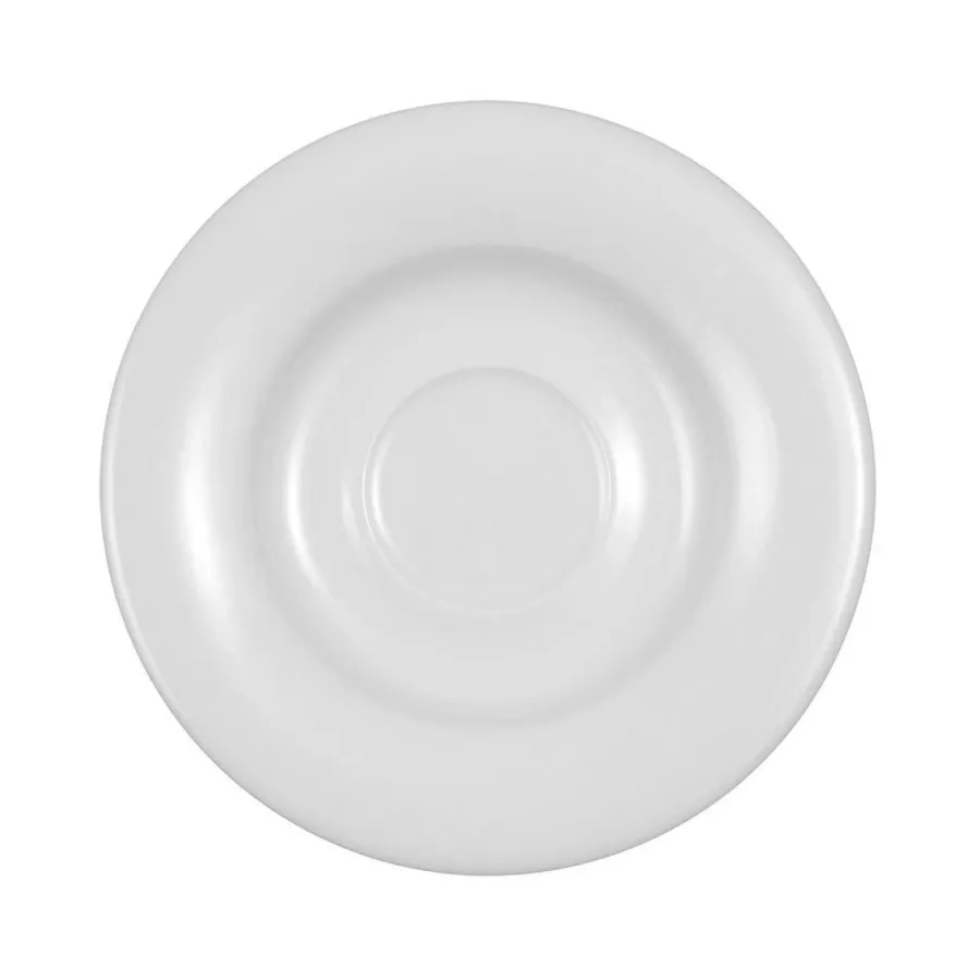 obrazek 1 Elegancki biały porcelanowy spodek w stylu nowoczesnym - Tettau