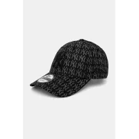 Zdjęcie New Era czapka z daszkiem bawełniana TEAM MONOGRAM 9FORTY® NEW YORK YANKEES kolor czarny wzorzysta 60565357