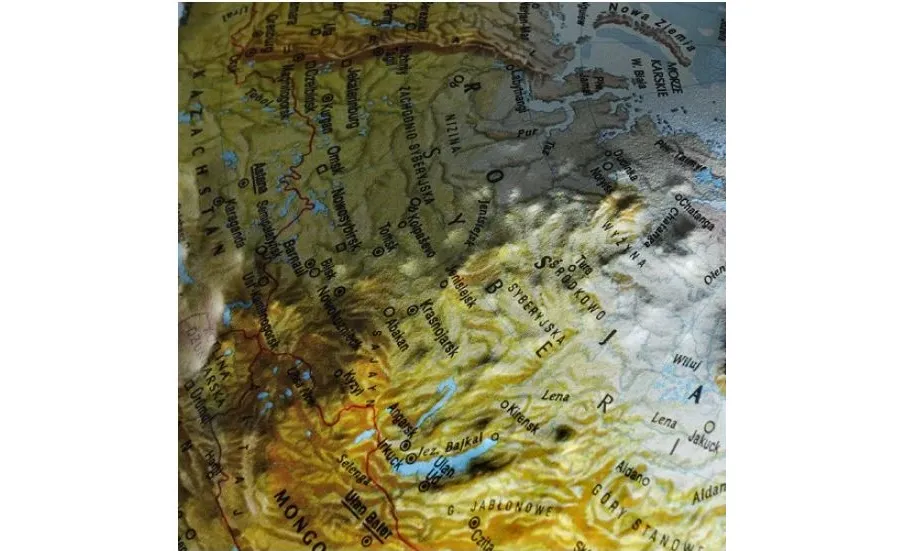 obrazek 3 Cudowny globus podświetlany plastyczny Frost relief