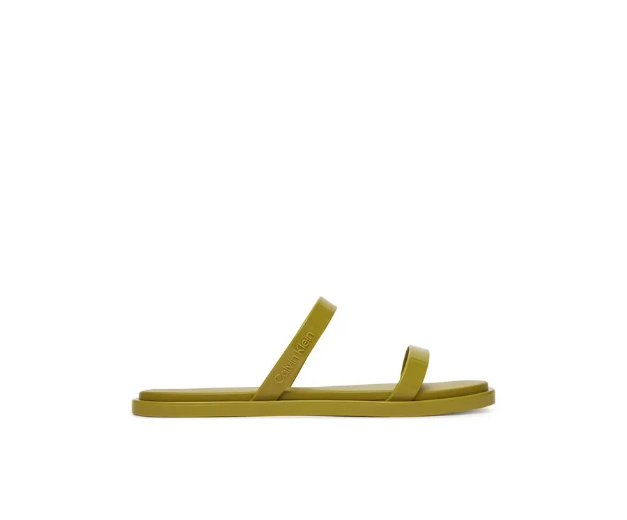 obrazek 1 Calvin Klein Klapki Double Bar Slide - Jelly HW0HW02417 Zielony
