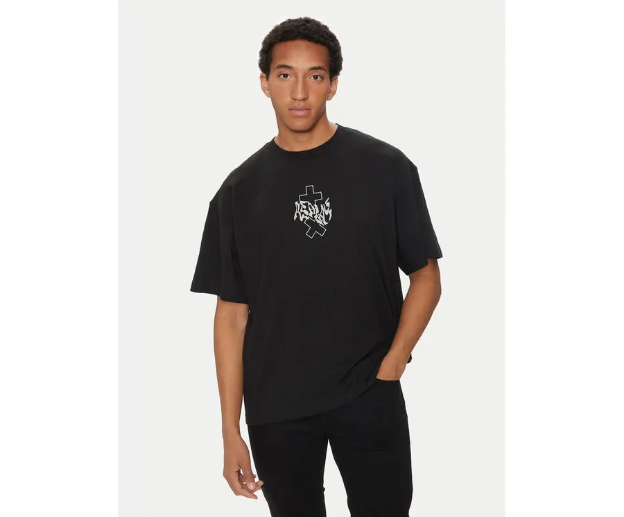 obrazek 1 Replay T-Shirt MMG350.000.23454 Czarny Oversize REPLAY