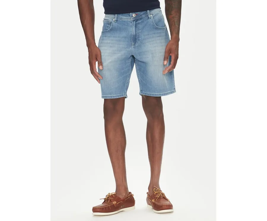obrazek 1 Hechter Paris Szorty jeansowe 26655 151362 Niebieski Regular Fit