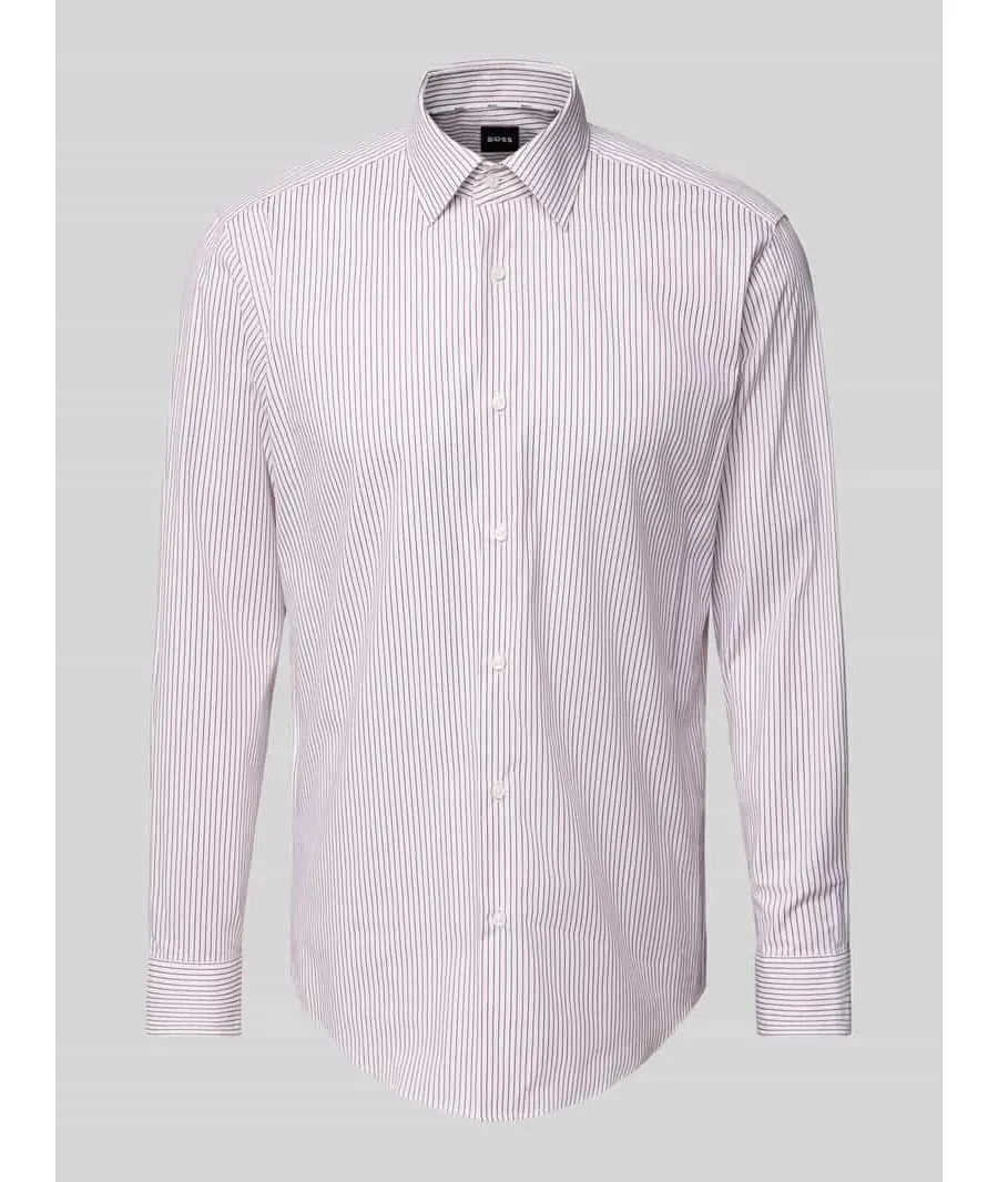 obrazek 1 Koszula biznesowa o kroju regular fit z listwą guzikową