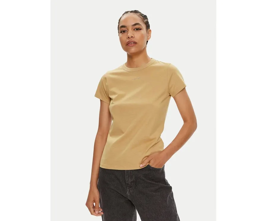 obrazek 1 Calvin Klein T-Shirt Nano Logo K20K207212 Beżowy Slim Fit