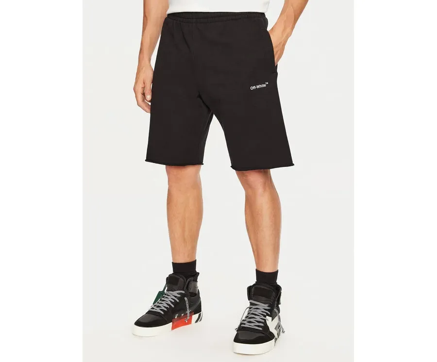 obrazek 1 Off-White Szorty sportowe OMCI006S22FLE0151001 Czarny Regular Fit