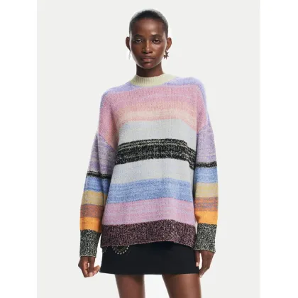 Zdjęcie Desigual Sweter Moncton 24WWJF28 Kolorowy Regular Fit
