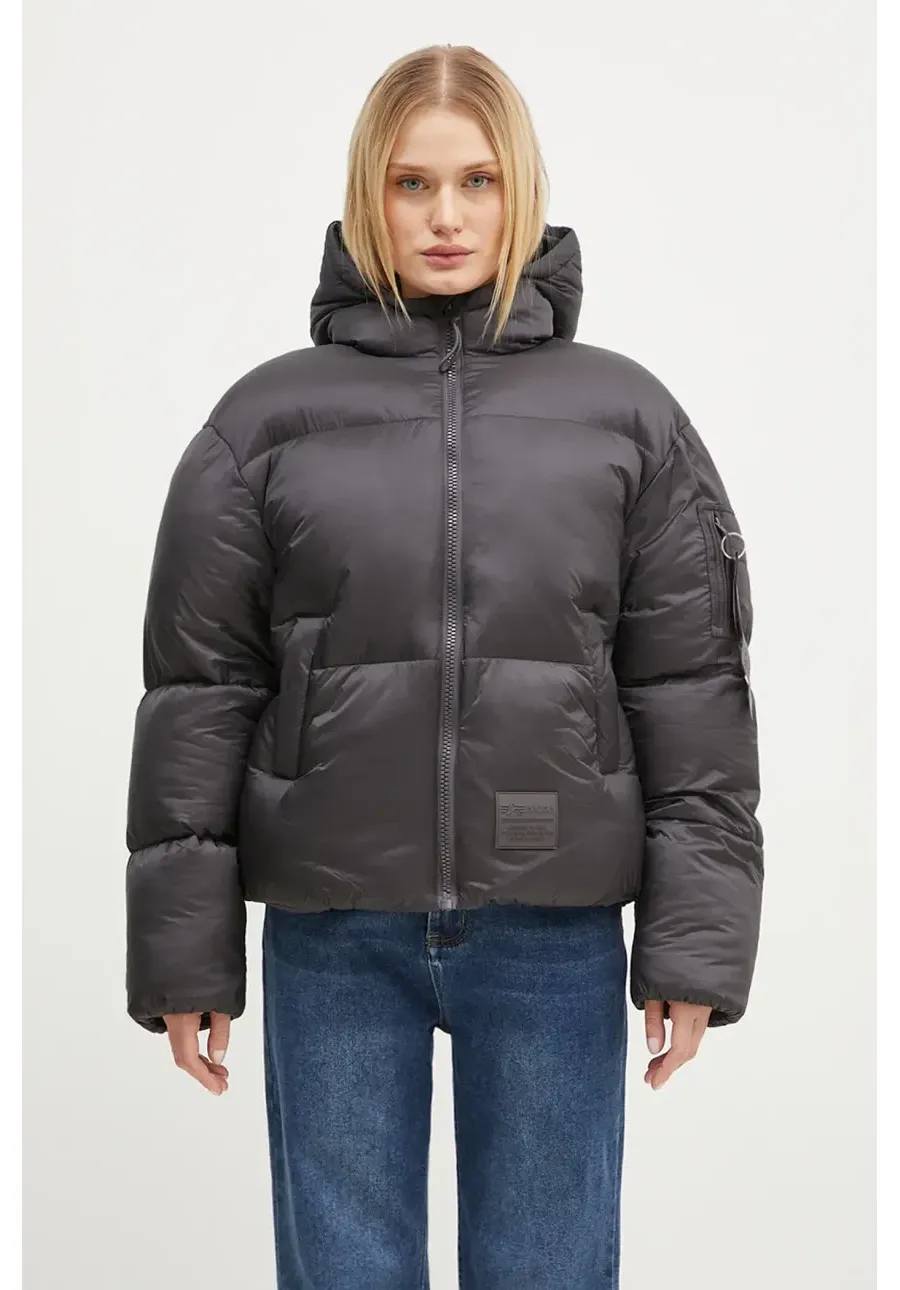 obrazek 1 Alpha Industries kurtka damska kolor szary zimowa 148006
