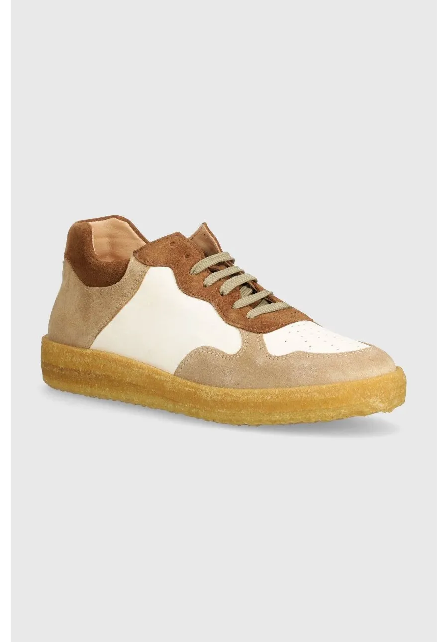 obrazek 1 Astorflex sneakersy skórzane Tenniflex kolor beżowy TENNIFLEX.B979.130