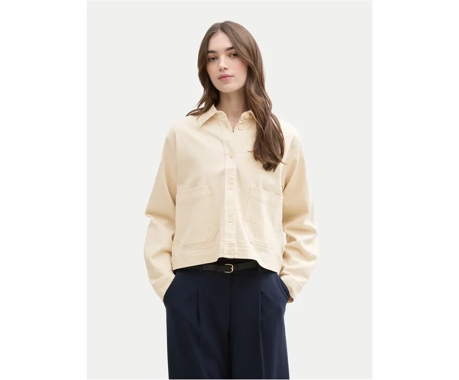 obrazek 1 Tom Tailor Denim Kurtka jeansowa 1045500 Beżowy Regular Fit