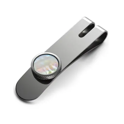 Zdjęcie Luksusowy klips na banknoty z białą masą perłową - Dalvey