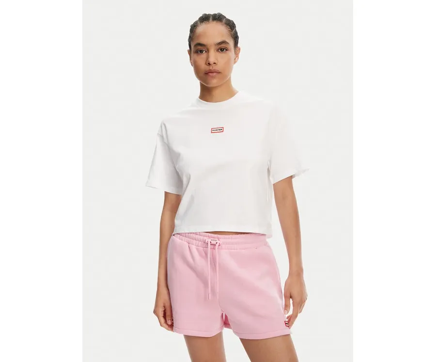 obrazek 1 Hunter T-Shirt Abby HARW0059251 Biały Boxy Fit
