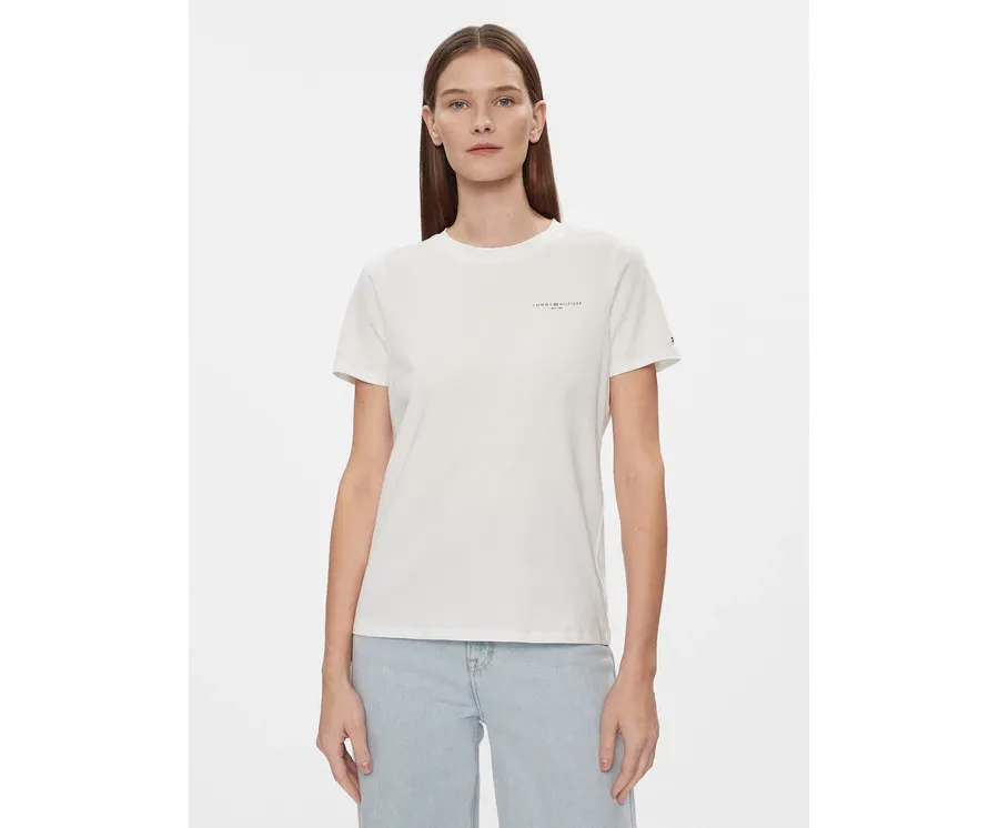 obrazek 1 Tommy Hilfiger T-Shirt 1985 WW0WW37877 Biały Regular Fit