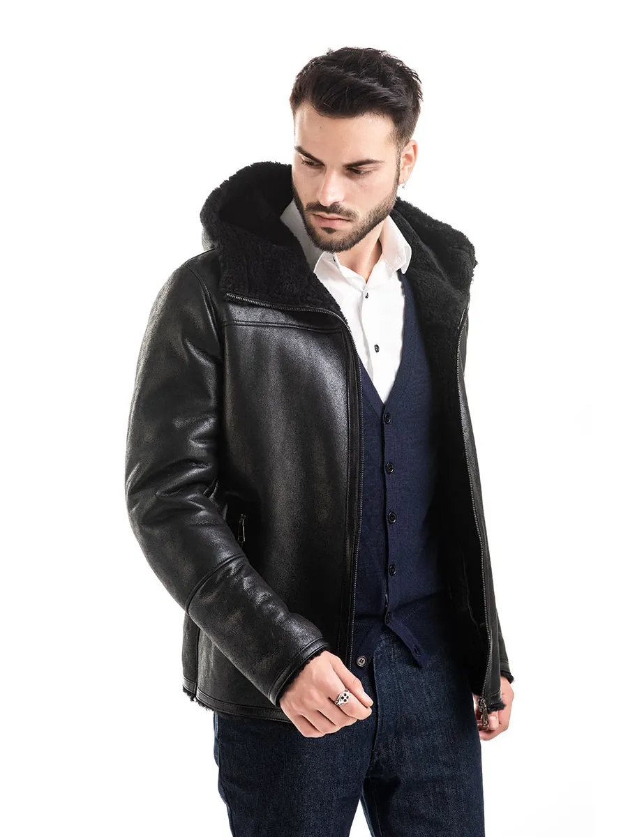 obrazek 4 Naturalna kurtka męska z owczej skóry - A&A Vesa