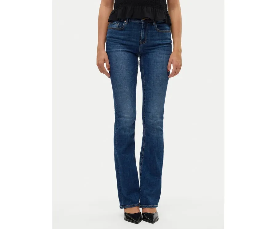 obrazek 1 Vero Moda Jeansy Flash 10310511 Granatowy Flared Fit