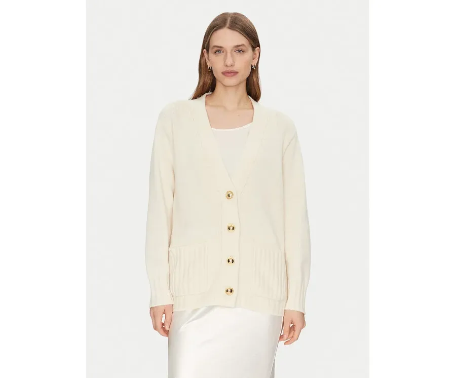 obrazek 1 Luisa Spagnoli Kardigan Canolo 58505 Écru Regular Fit