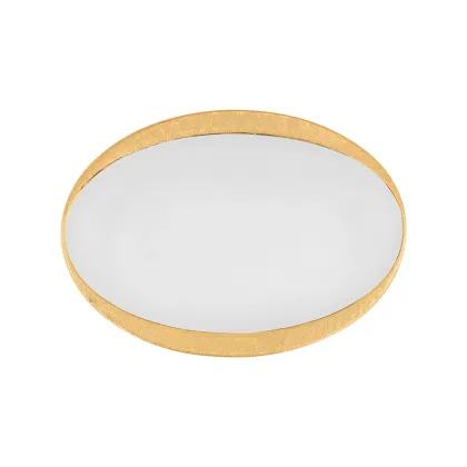 Zdjęcie Półmisek owalny z porcelany i złota do jadalni