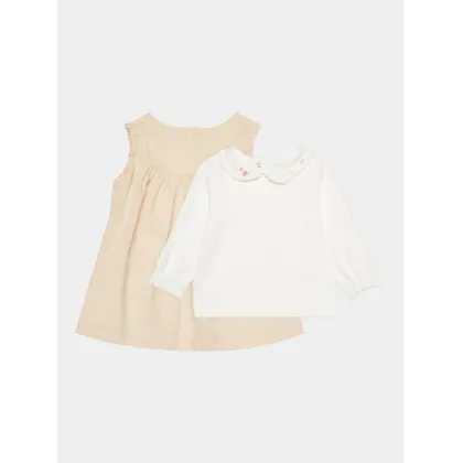 Zdjęcie OVS Komplet bluzka i sukienka 1861995 Beżowy Regular Fit