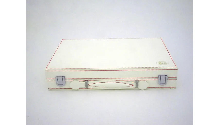 obrazek 2 Gra tryktrak biało-czerwona 30x20cm