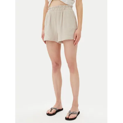 Zdjęcie Vero Moda Szorty materiałowe Natali 10279687 Beżowy Baggy Fit