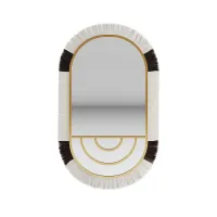 Picture Designer oval mirror in an original frame