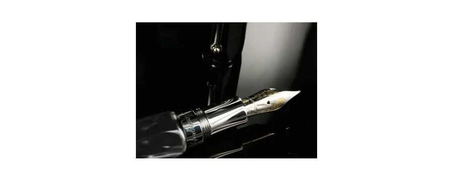 obrazek 5 Grey Emblema Pióro Wieczne Celluloid Montegrappa