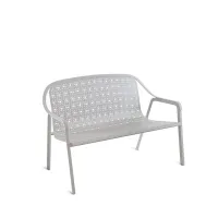 Picture A stylish two-seater sofa made of aluminum for the garden or terrace
