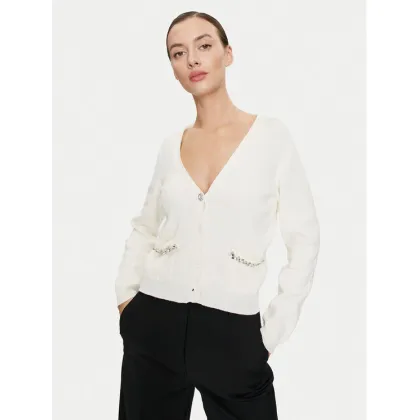 Zdjęcie ViCOLO Kardigan 77107B Écru Relaxed Fit