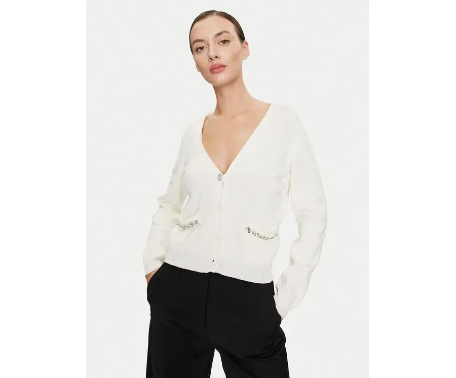 obrazek 1 ViCOLO Kardigan 77107B Écru Relaxed Fit