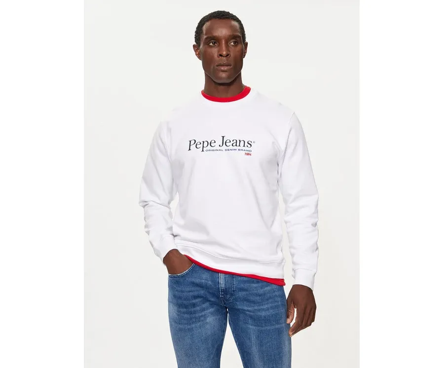 obrazek 1 Pepe Jeans Bluza PM582699 Biały Regular Fit