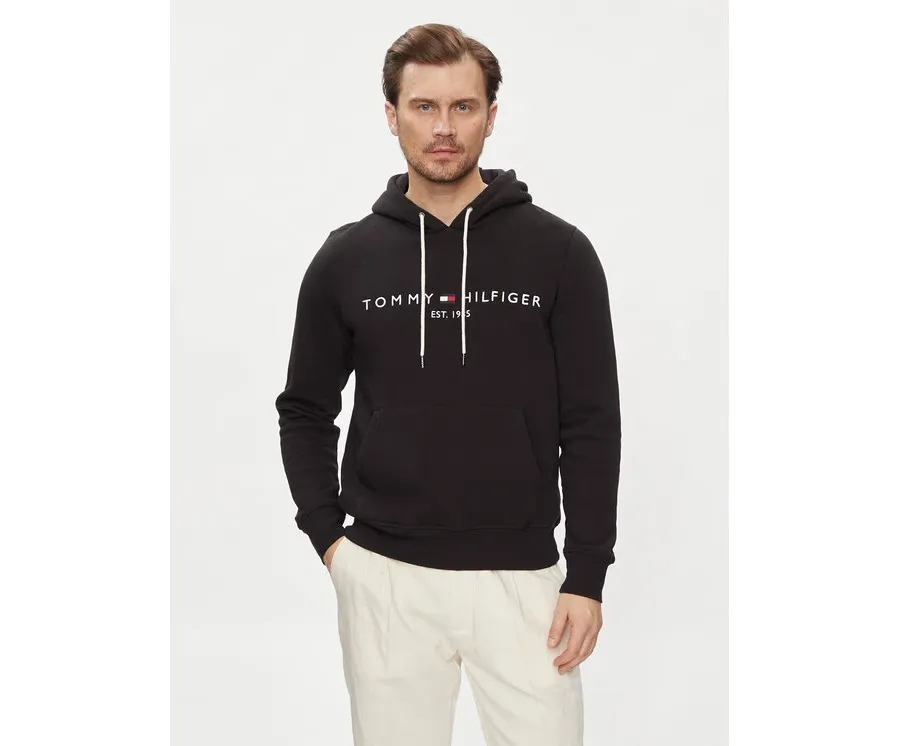 obrazek 1 Tommy Hilfiger Bluza Core Logo MW0MW10752 Czarny Regular Fit