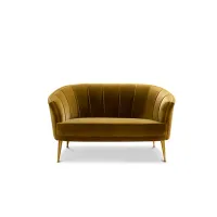 Zdjęcie Brązowa portugalska dwuosobowa sofa