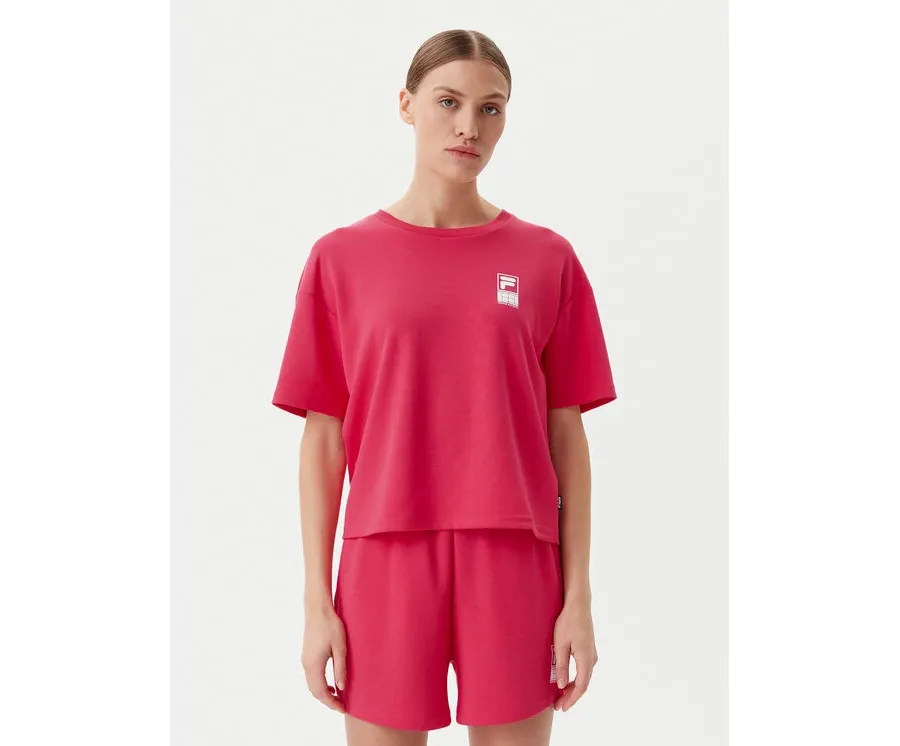 obrazek 1 Fila T-Shirt Lisakovsk FAW1044 Różowy Loose Fit