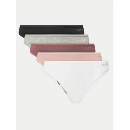 Zdjęcie Calvin Klein Underwear Komplet 5 par stringów Thong 5Pk 000QD5250E Kolorowy