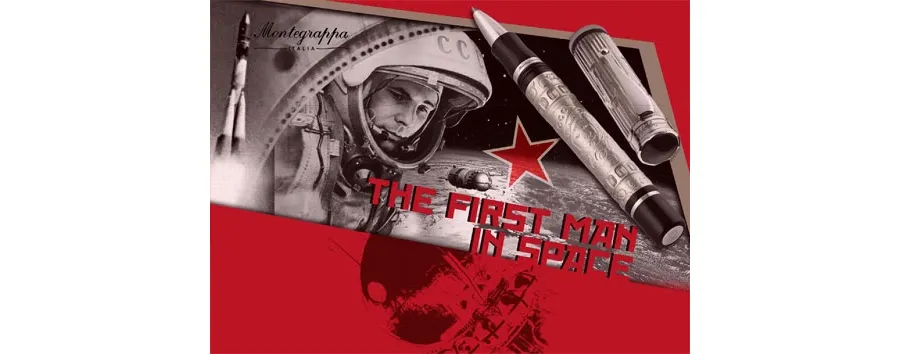 obrazek 4 Wysokiej Klasy Pióro Kulkowe ZŁOTO Yuri Gagarin Montegrappa