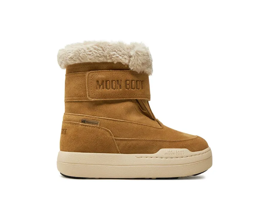 obrazek 1 Moon Boot Śniegowce Junior Park Dtrap Boot Suede 80D3440040 Brązowy