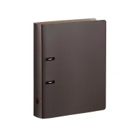 Picture Leather document binder 32x29x5 cm, chocolate color
