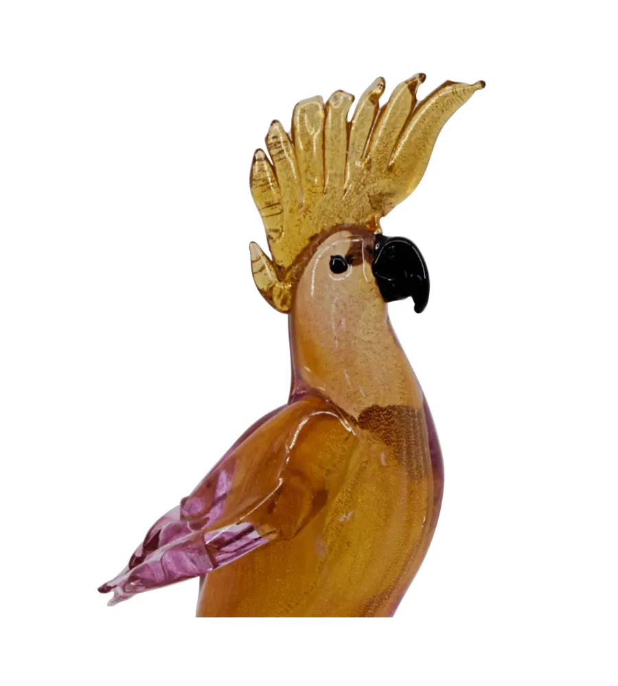 obrazek 2 Niesamowita figurka papugi ze szkła murano