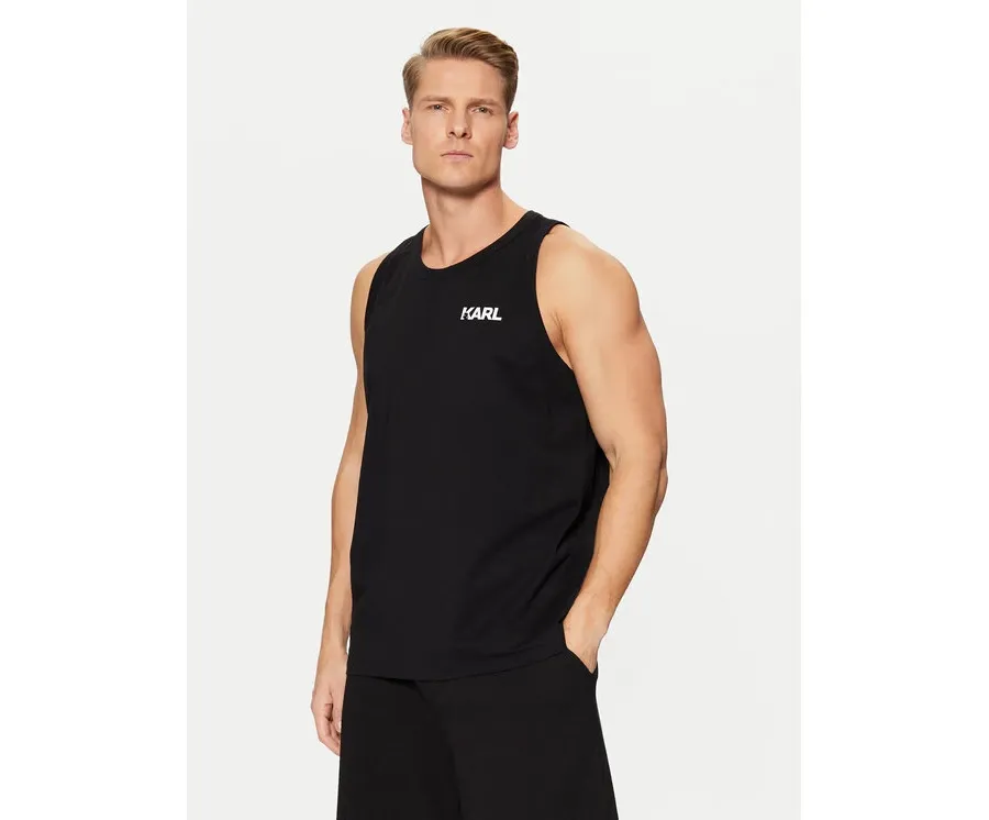 obrazek 1 KARL LAGERFELD Tank top A1M46069 Czarny Regular Fit