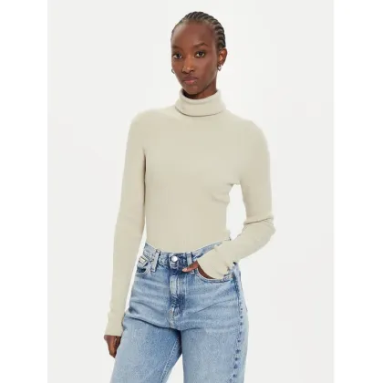 Zdjęcie Calvin Klein Jeans Golf J20J224225 Beżowy Regular Fit