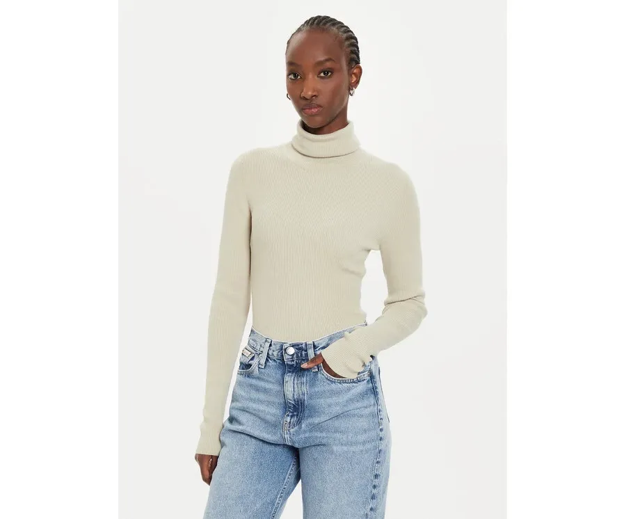 obrazek 1 Calvin Klein Jeans Golf J20J224225 Beżowy Regular Fit