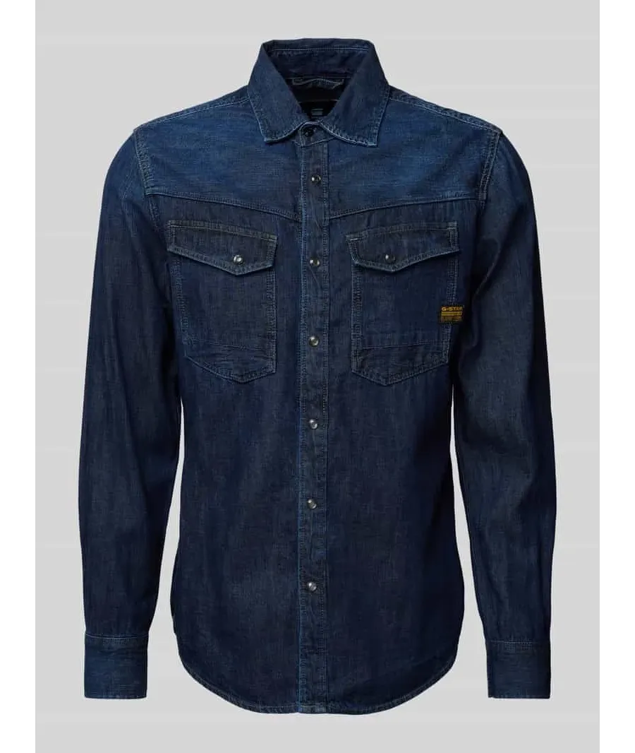 obrazek 1 G-Star Raw Koszula jeansowa Dakota D23616-D252 Granatowy Slim Fit