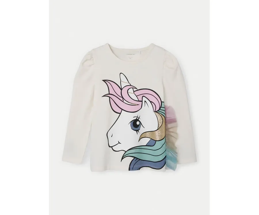 obrazek 1 NAME IT Bluzka 13233940 Biały Regular Fit