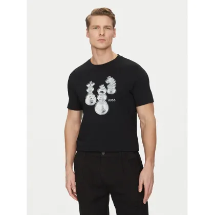 Zdjęcie HUGO T-Shirt Dischach 50532918 Czarny Regular Fit