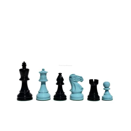 Zdjęcie Niebiesko-czarny zestaw figur szachowych - The Chess Empire