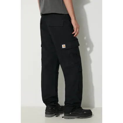 Zdjęcie Carhartt WIP spodnie bawełniane Regular Cargo Pant kolor czarny proste I032467.8902