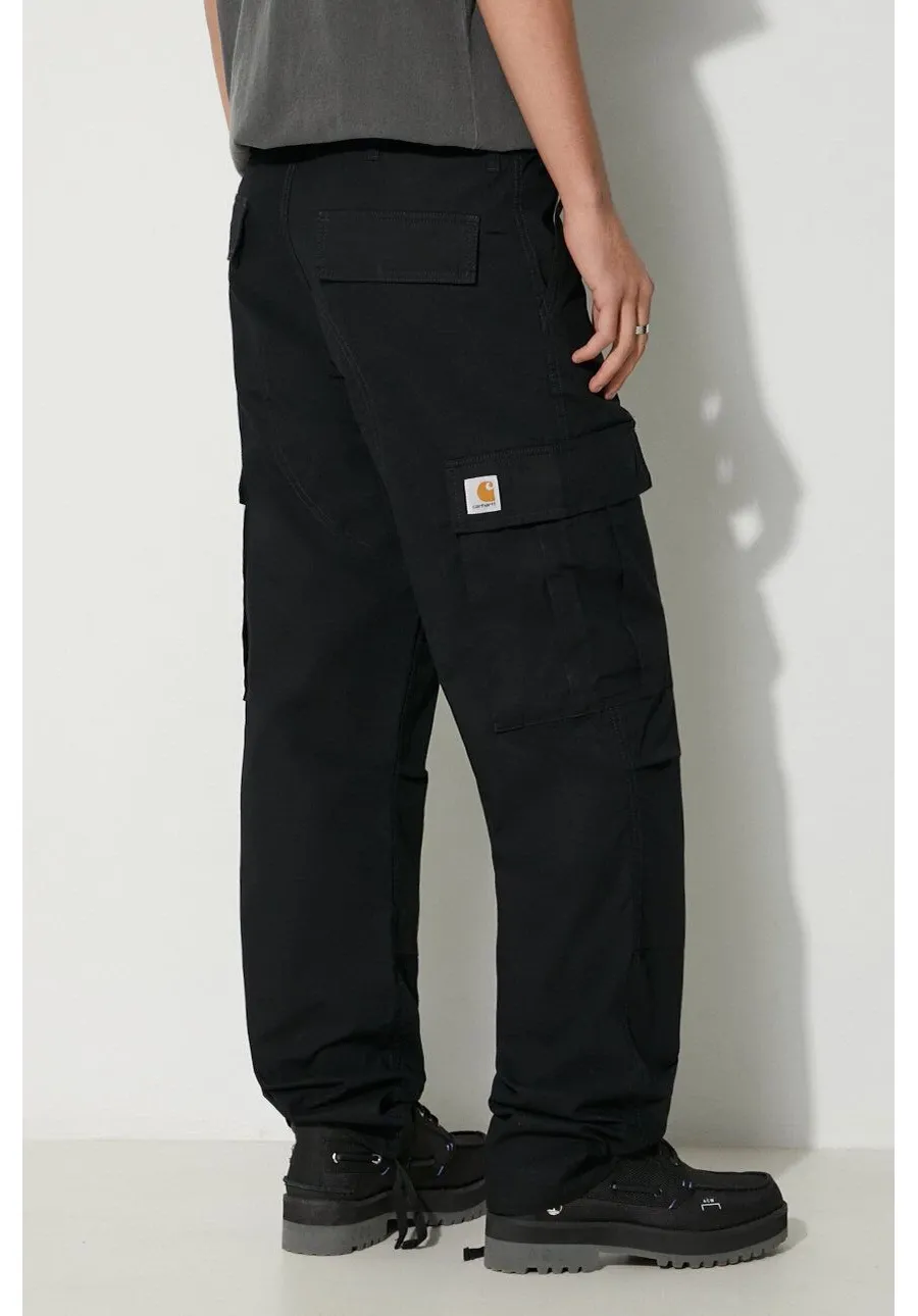 obrazek 1 Carhartt WIP spodnie bawełniane Regular Cargo Pant kolor czarny proste I032467.8902