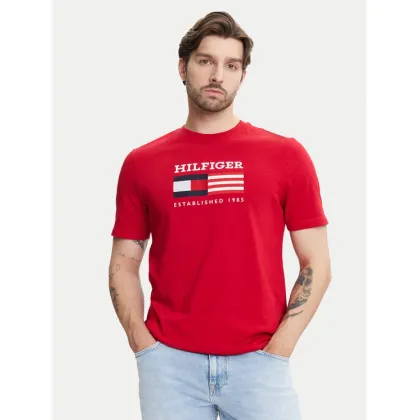 Zdjęcie Tommy Hilfiger T-Shirt American Monotype MW0MW39843 Czerwony Regular Fit