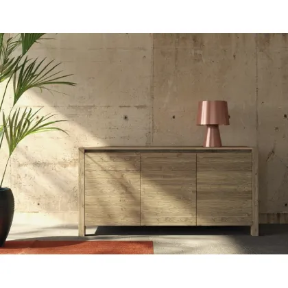 Zdjęcie Trzydrzwiowy kredens z drewnianymi nóżkami - Fratelli Mirandola