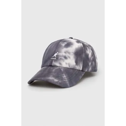 Zdjęcie Kangol czapka z daszkiem bawełniana kolor szary wzorzysta K4360.SM082-SM082