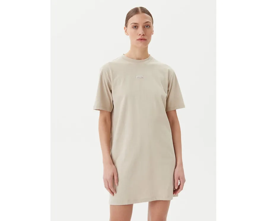 obrazek 1 Calvin Klein Jeans Sukienka codzienna J20J225289 Beżowy Relaxed Fit